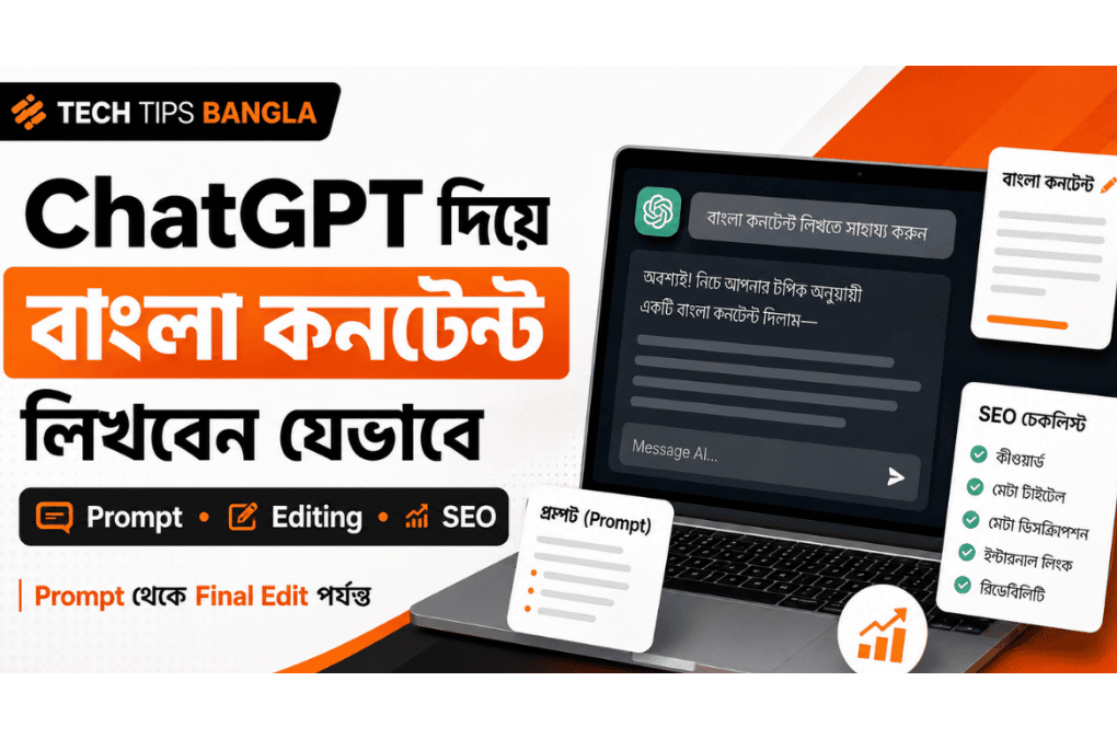 ChatGPT দিয়ে বাংলা কনটেন্ট লেখার ধাপ দেখানো একটি গাইড