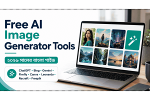Laptop-এ Free AI Image Generator Tools ব্যবহার করে ছবি তৈরির ২০২৬ সালের বাংলা গাইড