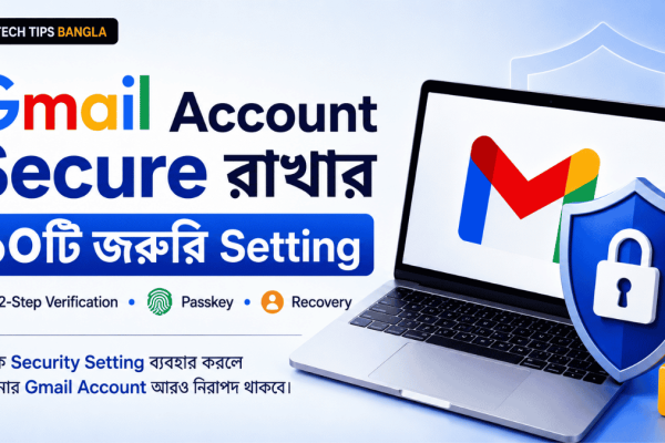 Gmail Account Secure রাখার ১০টি গুরুত্বপূর্ণ Setting