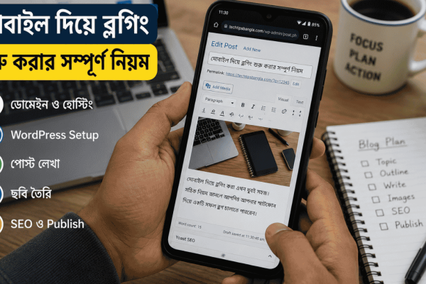 মোবাইল দিয়ে ব্লগিং শুরু করা ও WordPress পোস্ট তৈরির সম্পূর্ণ গাইড
