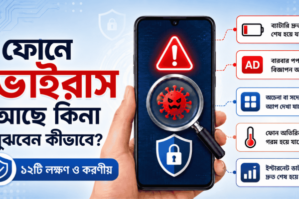 ফোনে ভাইরাস আছে কিনা বোঝার লক্ষণ ও নিরাপদ করণীয়